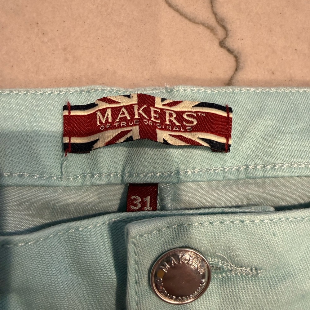Makers of True Originals Mint Green Skinny Jeans Size 31 Pastel Stretch - Picture 16 of 16